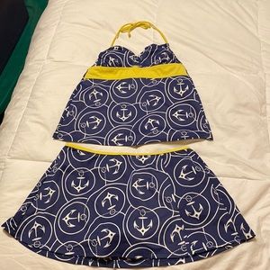 L.L.Bean 2-piece Swimsuit, Size 4 , excellent condition